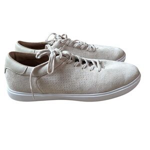 Cuater Travis Mathew Phenom Light Khaki Suede Sneakers Size 9.5